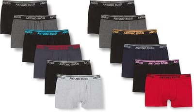 Heren Fitted Boxer Hipsters Multipack - Comfortabele Katoenen Boxershorts met Elastische Tailleband