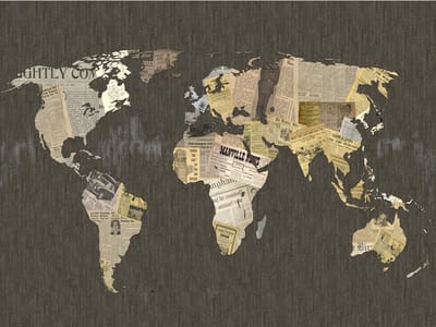 Fotobehang - Gossips from the World.