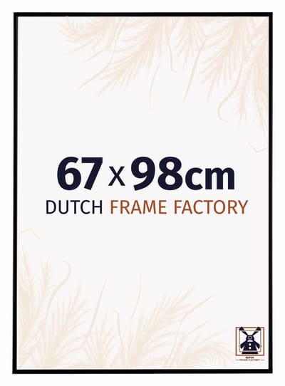 Fotolijst 67x98 cm - Kunststof - Zwart Mat - Easy