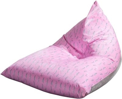Zitzak Stoel - Lounge Stoel - Ontspannen Lezen - Kindvriendelijke Rits - 120x90x100cm - Roze