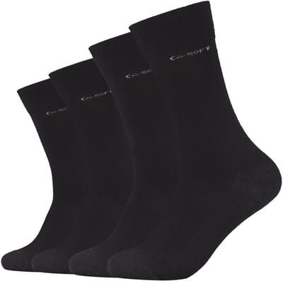 camano, Sokken 4-pack met boord zonder elastische druk, basic sokken dames damessokken, heren herensokken, unisex unisex-sokken sportsokken kousen sport vrije tijd, sneakersokken enkelsokken teensokken katoen halfsokken.