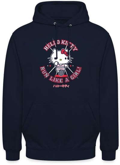 Hello Kitty Run Like A Girl Hoodie Unisex