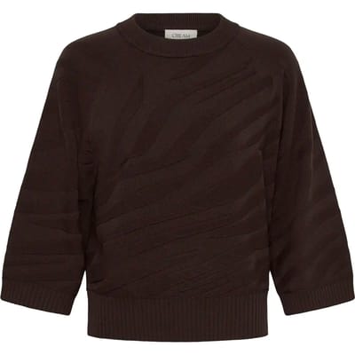 Damestrui met ronde hals Cream Dela