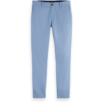 Scotch & Soda Mott - Washed Cotton Blend Chino Faded Denim Taglia: W36L30 | Pantaloni chino Outlet | Uomo | Blu
