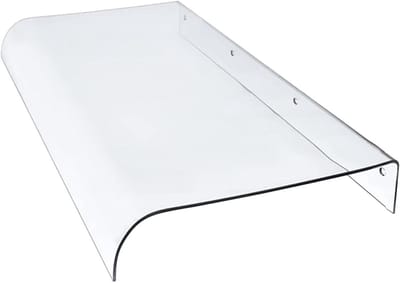 Transparante Deurluifel - Buitenluifel - Bescherming Buiten - Duurzaam Polycarbonaat - 50x100cm - Transparant