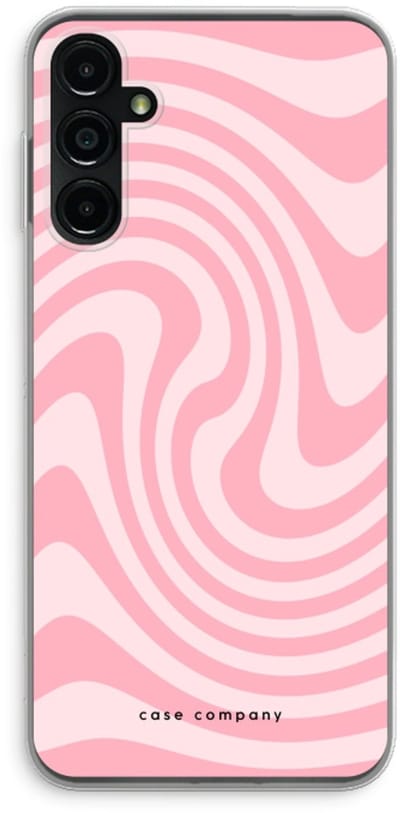 Case Company® - Hoesje geschikt voor Samsung Galaxy A14 hoesje - Swirl Roos - Soft Cover Telefoonhoesje - Bescherming aan alle Kanten en Schermrand