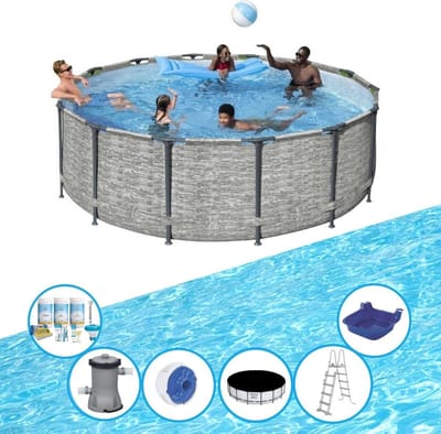 Bestway - Zwembad Steel Pro MAX - Met accessoires - 427x122 cm