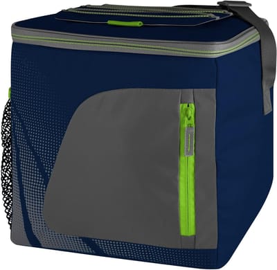 Famanu - Isolerende boodschappentas 15L van polyester, opvouwbaar en waterdicht – Blauw