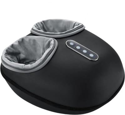 Stervia Voetenmassage Apparaat - 3 Standen - 3 Functies Tegelijk - Brede En Smalle Voeten - Incl Warmtefunctie - Zwart - 35 x 34 x 16.5 cm