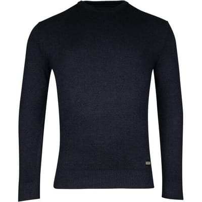 Baileys Trui Crew Neck Allover 2-Tone Navy / male