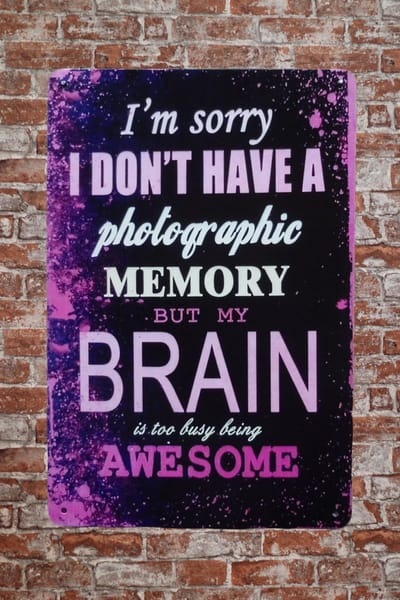 Wandbord – To busy - Vrouwen - Metalen wandbord - Women - Metal sign - Tekst bord - Decoratie - Metalen borden - Retro - Mancave - Wand Decoratie - Metalen bord - UV bestendig - 20 x 30 cm - Cave & Garden