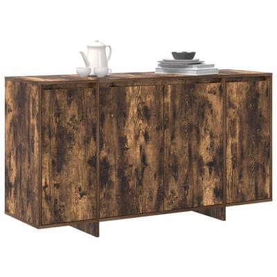 vidaXL - Dressoir - Rook - Eiken - 135 - x - 41 - x - 75 - cm - Bewerkt - hout