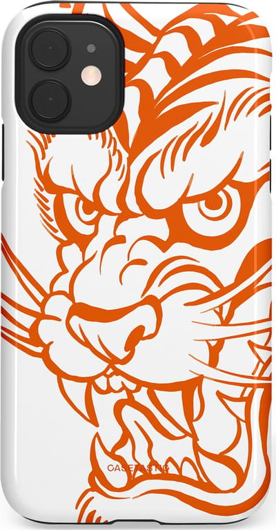 Casetastic Hoesje Geschikt voor Apple iPhone 11 - Stijlvolle Beschermende Duo-layer Case - Wilde lijnen