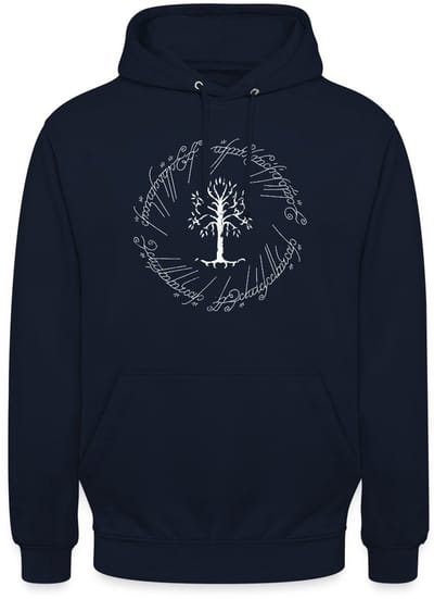 The Lord Of The Rings De Witte Boom Van Gondor Hoodie Unisex