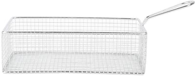 Dailygoods- Frituurmand Mini - Frituurmand voor Frituurpan - Roestvrij Staal - 10 x 8 cm - Multifunctioneel - Ideaal voor Snacks - Frietmand
