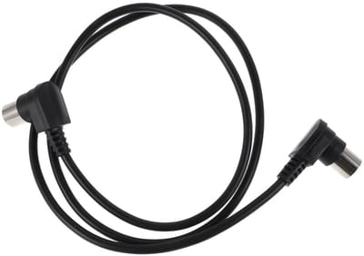 DIN Kabel 5-pins - Audiokabel Adapter - Audio Aansluiten - Haakse Connector - 1 meter - Zwart