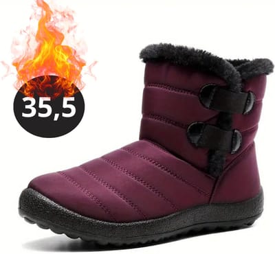 Bovista Snowboots - Sneeuwschoenen - Sneeuwboots - Dames - Wintersport - Ski - Skischoenen - Rood - 35.5 - Bandje
