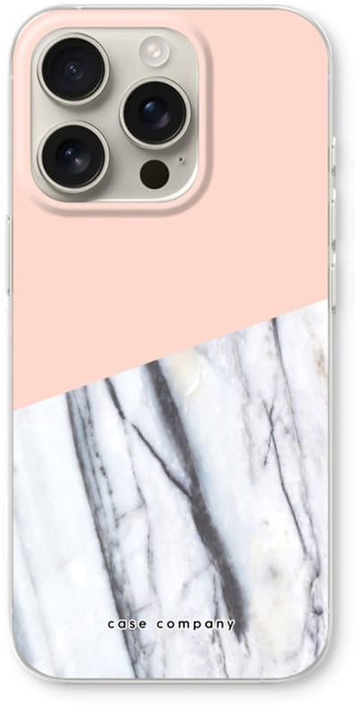 Case Company® - Hoesje geschikt voor iPhone 16 Pro hoesje - A touch of peach - Soft Cover Telefoonhoesje - Bescherming aan alle Kanten en Schermrand