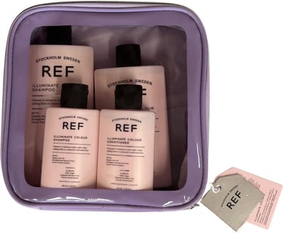 REF Stockholm - Giftset Summer 2026 Illuminate Color - Travelbag - Vakantiepakket - Shampoo + Conditioner