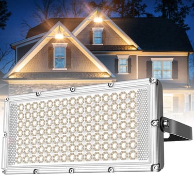 100W LED-schijnwerper 10.000 lumen 3200K IP66 waterdicht 120° stralingshoek