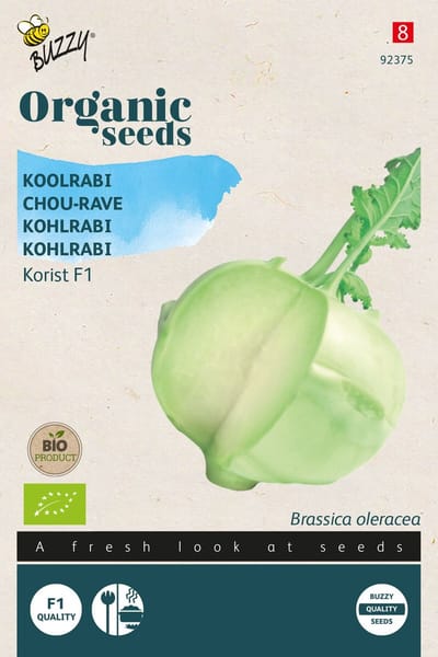 Buzzy® Organic Koolrabi Korist F1 (BIO) - biologisch groentezaad