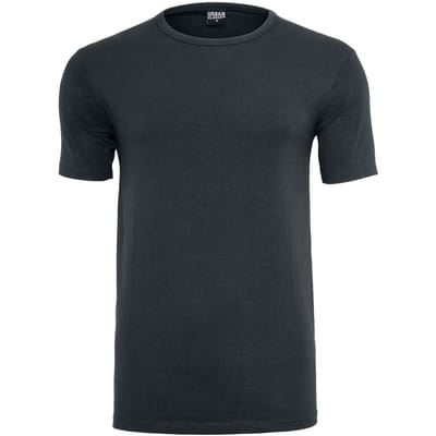 Urban Classics T-shirt - Fitted Stretch Tee - S tot 5XL - voor Mannen - zwart