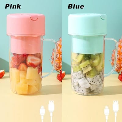 Draagbare Mini Sapcentrifuge Beker met Rietje Sapbeker USB Oplaadbare Elektrische Sapcentrifuge Fruit Milkshake Blender