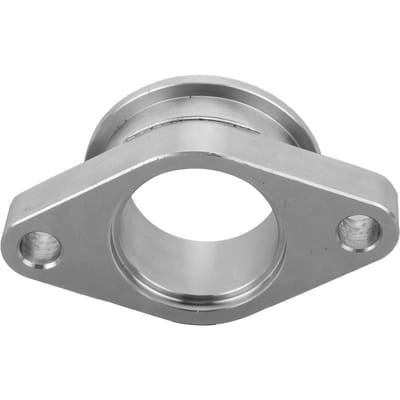 Adaptateur de Bride Turbine à Bride à 2 Boulons Raccords de Collecteur Convient à la Plupart des Wastegates V Band 38mm (MVS) gray