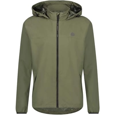 AGU GO Regenjas Essential - Regenjas Dames & Heren - Ademende en Waterdichte Regenjas - Fietsjack - Groen - S