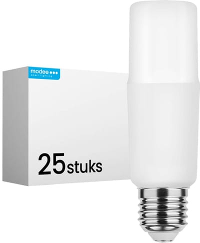 Modee E27 LED Lamp 11.1W - 1055lm - 2700K - Warm Wit - LED Stick Lamp T44 - Vervangt 75W Halogeen Gloeilamp - 25 stuks