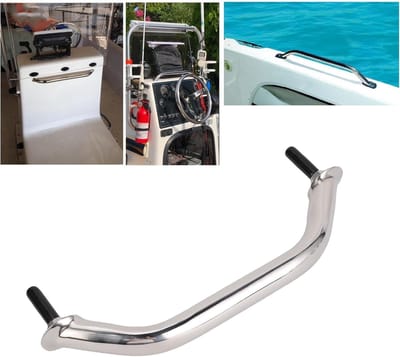 Dailygoods- Bootgreep Ovaal Ontwerp - Marine Handgreep - Roestvrij Staal - Deurgreep - Railgreep - 230 mm - Ergonomisch en Sterke Grip