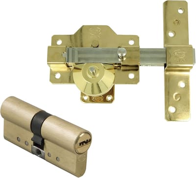Beveiligingspakket Deur - Slot Cilinder Set - Huis Beveiligen - Anti-boorpen - 70 mm - Goudkleurig