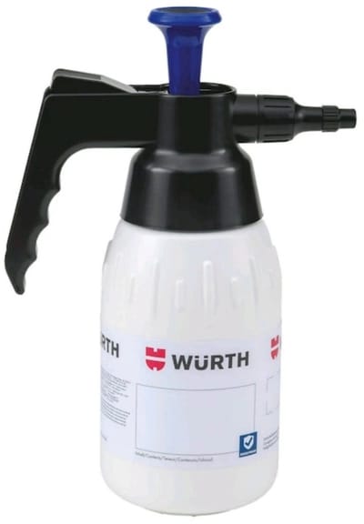 Wurth Pompnevelspuit - alkalibestendig - zeep - soda - industriële ontvetters - foamreinigers - gevelreiniger
