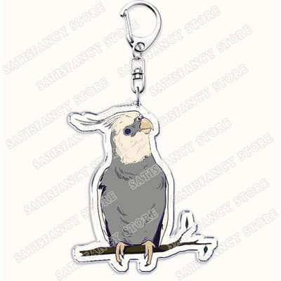 Schattige Papegaai Kaketoe Huisdier Vogel Sleutelhangers voor Vrouwen Accessoires Tas Australische Paraplu Kaketoe Sleutelhanger Sleutelhangers Sieraden Cadeaus