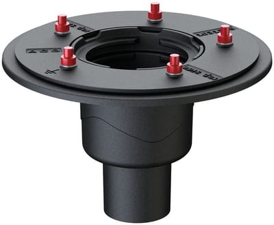 ACO Dakafvoer Passavant Spin DN70/90Grad Gietijzer persflens, 7033.10.12