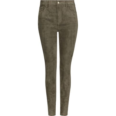 Alina Skinny Groen Faux Suède | Martini Olive
