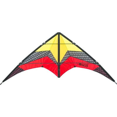 HQ Stuntvlieger Limbo II R2F Lava - 67 x 155 cm - 2 lijns vlieger vanaf 10 jaar - inclusief 2x20m lijnen