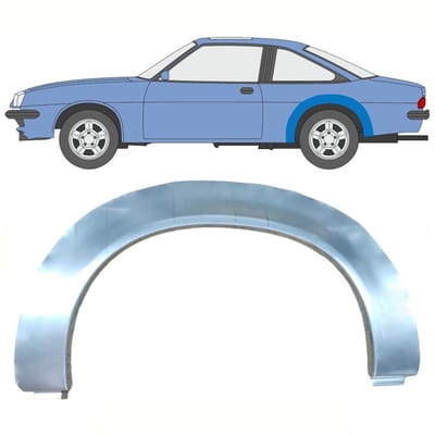 Reparatiepaneel achterspatbord voor Opel Manta B 1975-1988 / Links