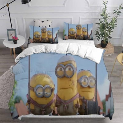 Verschrikkelijke Ikke 4 Beddengoedsets Dekbed Quilt Bedovertrek Dekbedovertrek Kussensloop 2-3 Delige Sets Kinderen Volwassen Maat EU Single 135x200cm