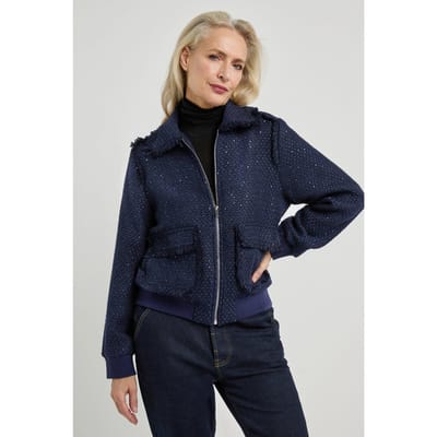 Josephine & Co Frida Jacket Navy Größe: 34 | Bomberjacken Outlet | Damen | Blau