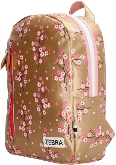 Zebra Trends Girls Rugzak Kinderen - Schooltas met verstelbare schouderband - Kinderrugzak van Imitatieleder - Goud