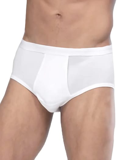 Heren slips 2-pak Briljant - elastisch katoen - XL - Wit