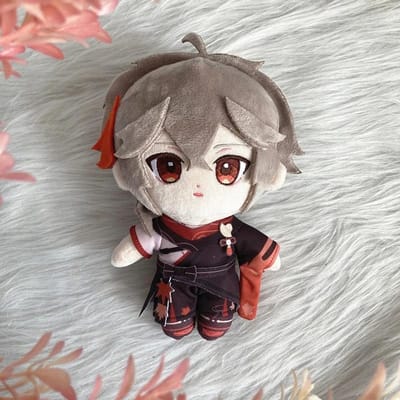 20Cm Genshin Impact Kaedehara Kazuha Pluche Kussen Pop Kawaii Cartoon Cosplay Accessoires Kerstcadeau 20Cm 20cm gray