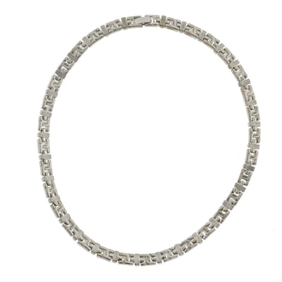 Behave - Goudkleurige schakelketting - Brede schakel ketting - Dames 42 cm