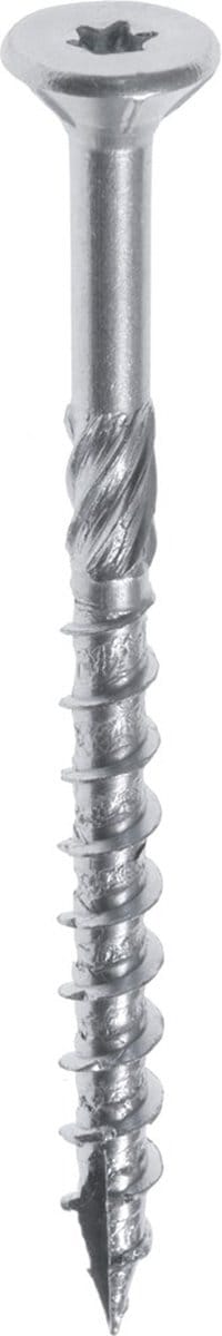 Woodies - Glaslatschroeven - Torx 10 Platverzonken kop - 3,5 x 30mm - Deeldraad - Verzinkt (200 stuks)