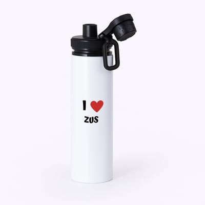 Hacebo® - I love zus waterfles met draaidop zwart - Zus - de liefste zus - verjaardag - cadeautje voor zus - zus artikelen - kado - geschenk - water fles - 850ML