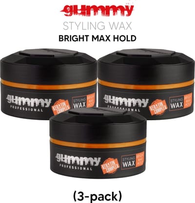 Gummy Styling Wax Bright Max Hold 150ml (3-pack)