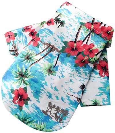 VHV - Hondenshirt - Hawaiiaans zomer shirt voor kleine honden - ademend huisdier poloshirt - Voor wandeling en vakantie