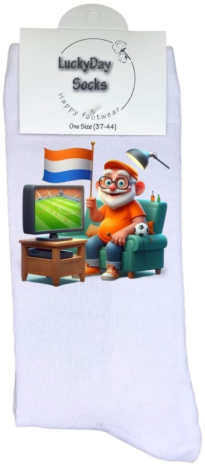 Luckyday Socks - Unisex sokken - WK - EK - Opa - cadeau sokken - Maat 37-44
