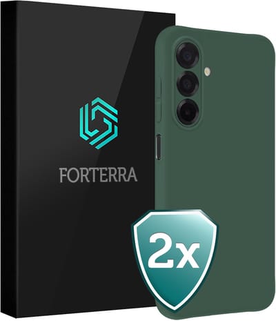 Hoesje 2 Stuks - Geschikt voor Samsung Galaxy A17 - Sterk & Shockproof - Back Cover - Case Siliconen - Telefoon Hoes - Donkergroen